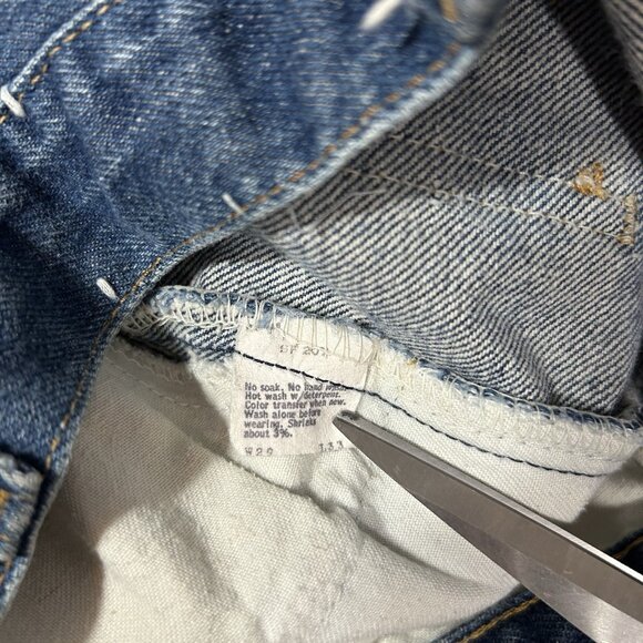Vintage 1970s Levi’s 684 0217 Orange Tab Bell Bottom Jeans Sz 29 Waist 33 Length - Picture 6 of 11